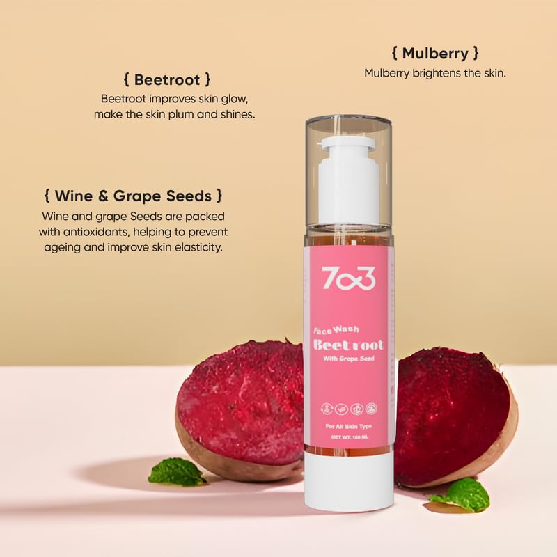 7o3 Face Wash Hydrating Cream Cleanser With Ylang Ylang, Chia Seed & Yuzu - 100 Ml