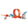 Hot Wheels Loop Stunt Champion Track Set with Dual Track Loop Dual Launch
