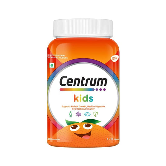 Centrum Kids, World's No.1 Multivitamin with Probiotics, Vitamin C & 11 other nutrients for Immunity, Healthy Digestion & Eye Health (Veg)- 30 Gummies