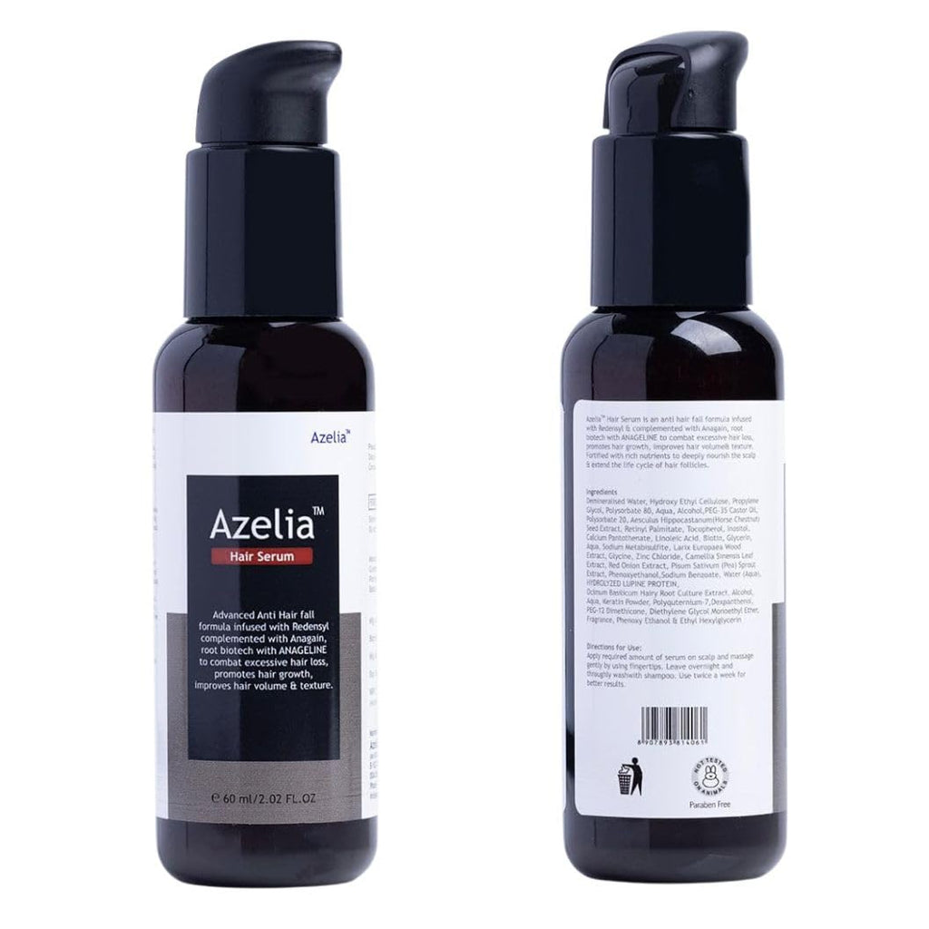 Azelia Hair Serum with Redensyl and Anagain, Anti Hair Fall Formula - 60 ml
