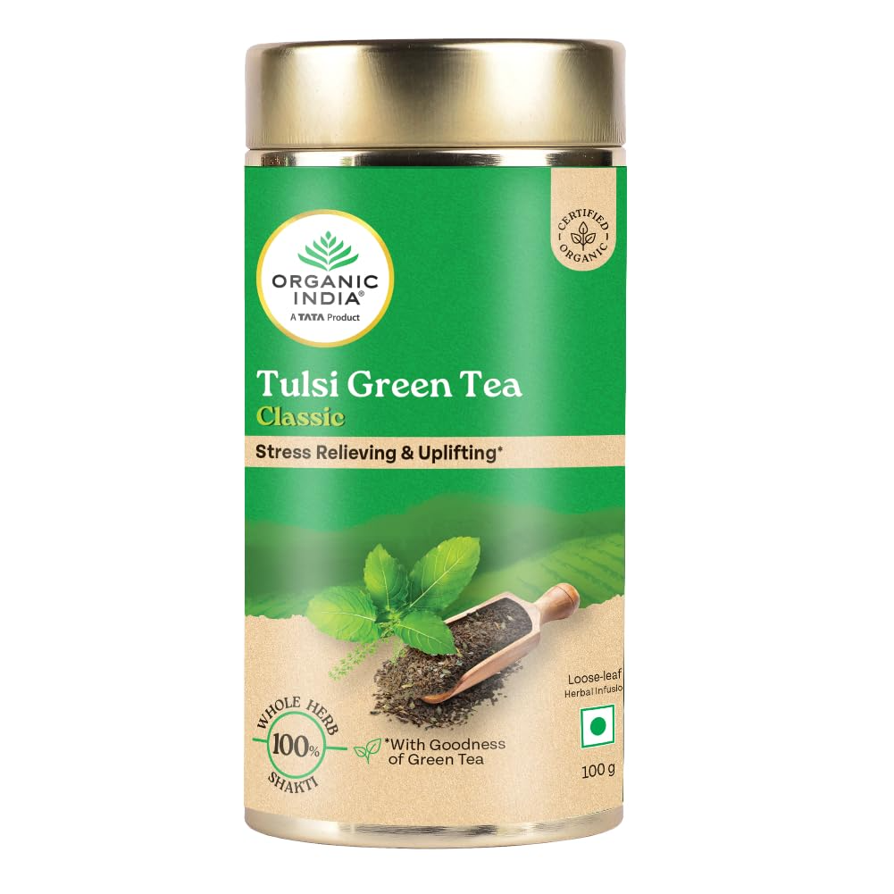 Organic India Tulsi Green Tea Classic Tin