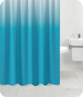 Homethreads Embrace Luxury with Our 6-Feet Long Premium Peva Shower Curtain with 12 Hooks for a Lavish Bathroom Ambiance Stylish Splendid and Perfectly Sized Blue Colour