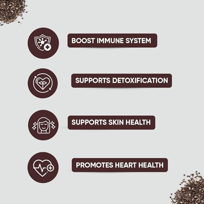 Lewisia In Organics Chia Seeds Premium Nutrient-rich - 180 gms