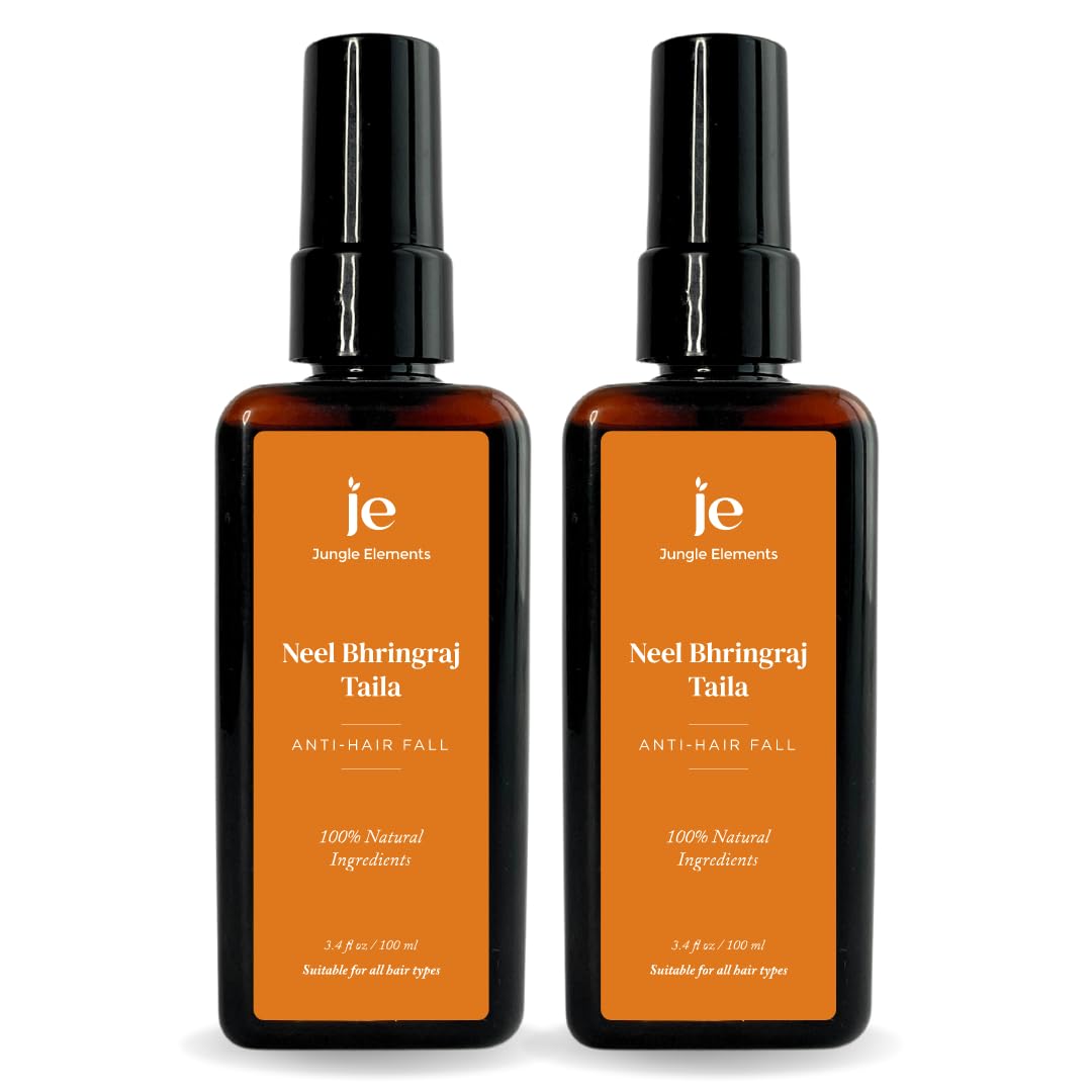 Jungle Elements Neel Bhringraj Taila Bhringraj Hair Oil - 100 ml Each (Pack of 2)