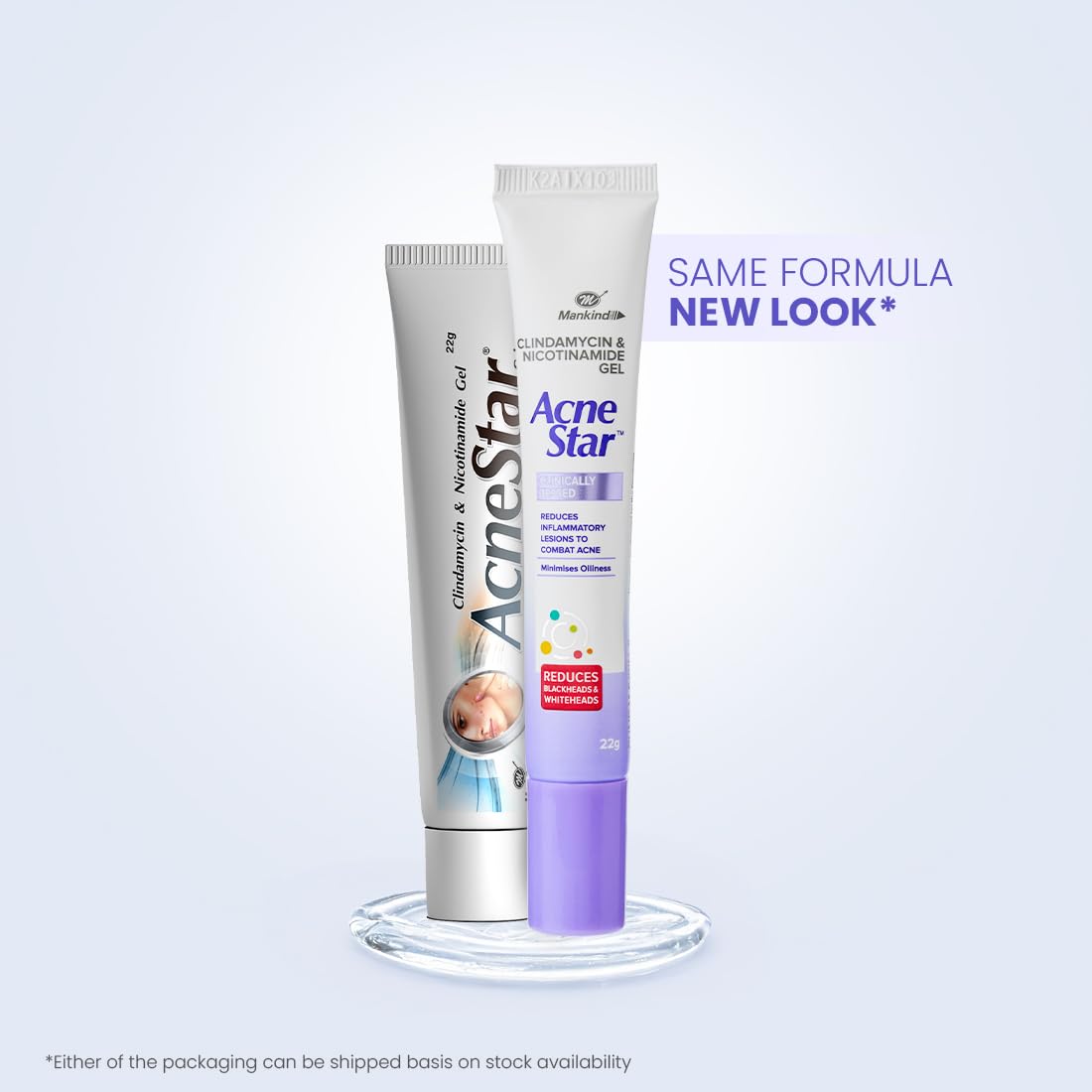 Mankind Acne Star Clindamycin And Nicotinamide Tube Face Gel - 22 Gms