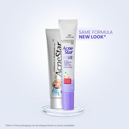 Mankind Acne Star Clindamycin And Nicotinamide Tube Face Gel - 22 Gms