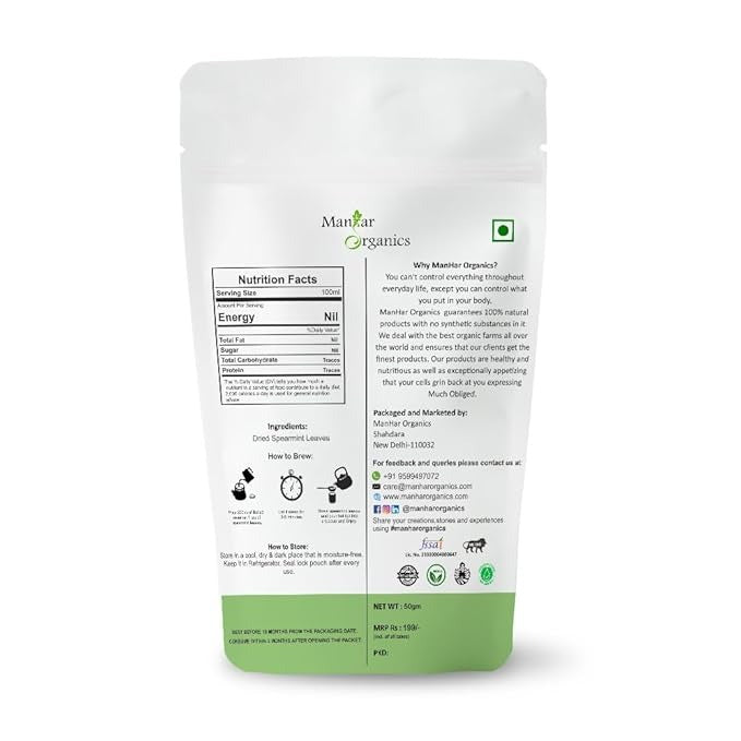ManHar Organic Spearmint Herbal Tea