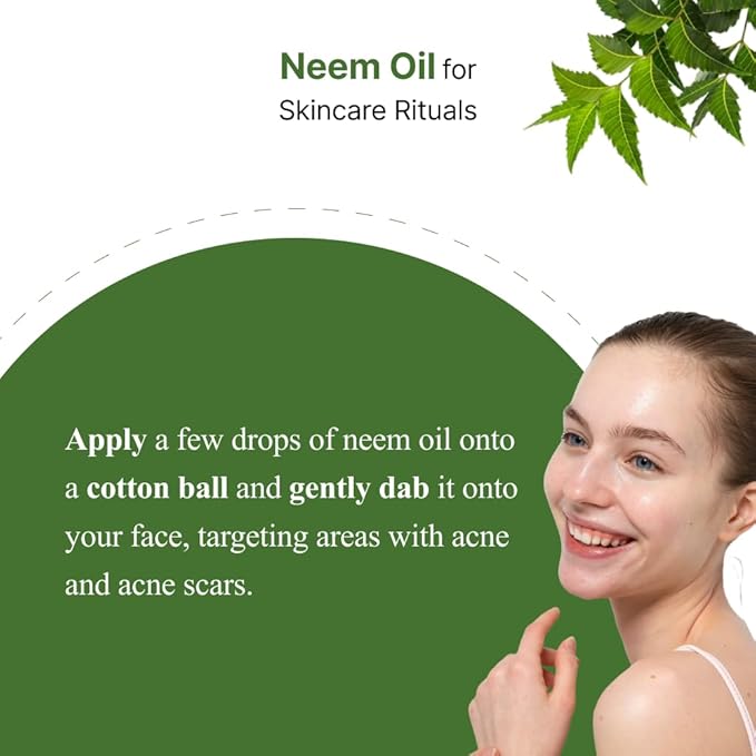 Vriksha Neem Oil For Hair & Skin Remove Pimples and Acne Reduces - 100 ml