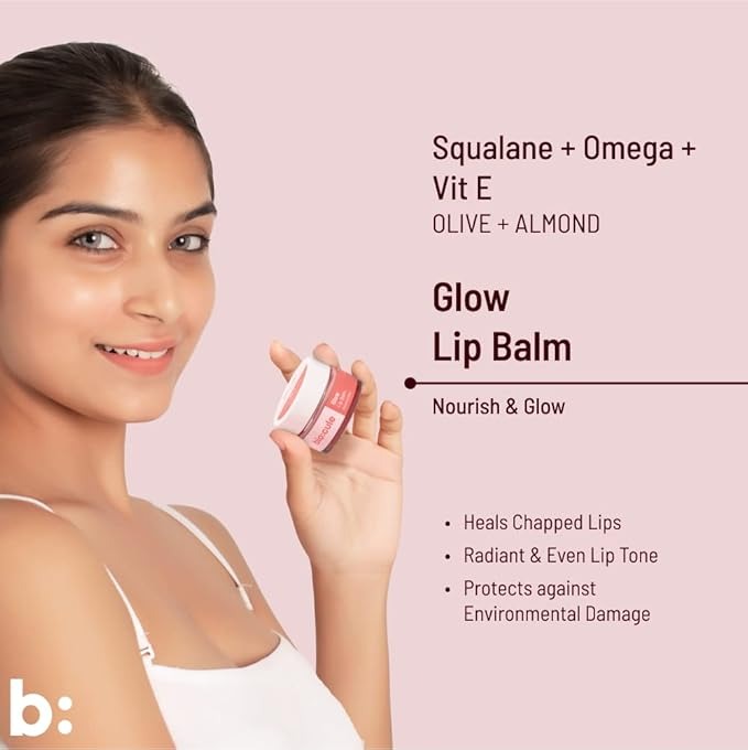 Biocule Glow Lip Balm for Soft Supple & Glowing Pink Lips - 12 gms