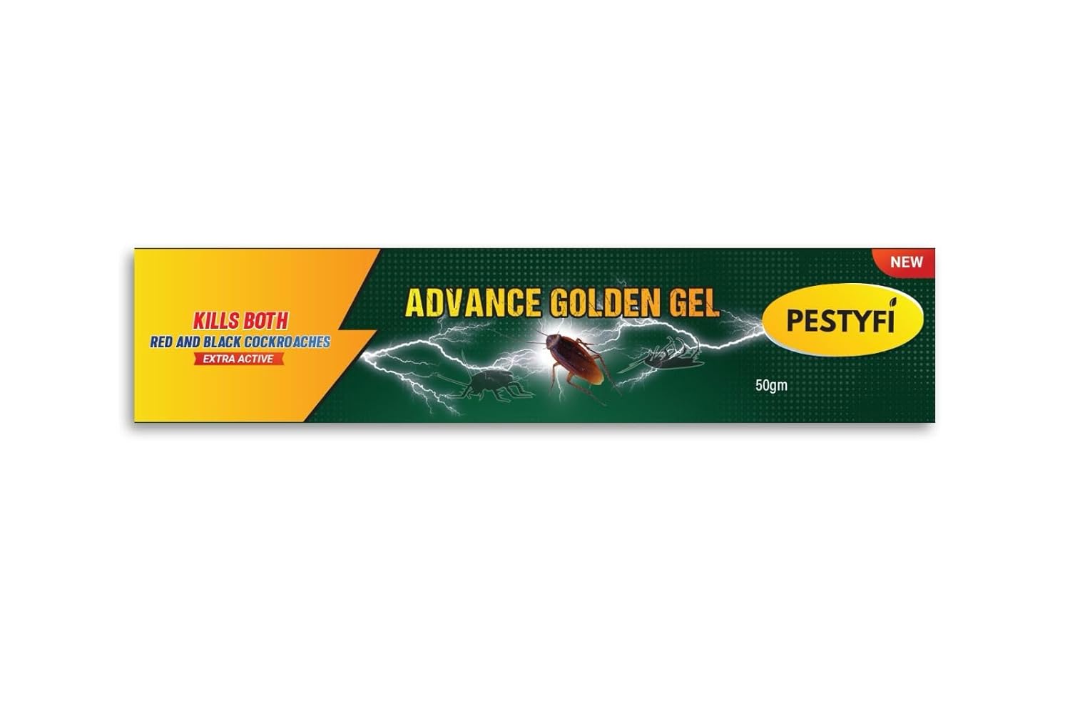 Advance Golden Gel Cockroach Killer 50g | Herbal, Non-Toxic, Odourless | Child & Pet Safe | Long-Lasting | Indoor & Outdoor Safe | Safe for Home & Travel Friendly