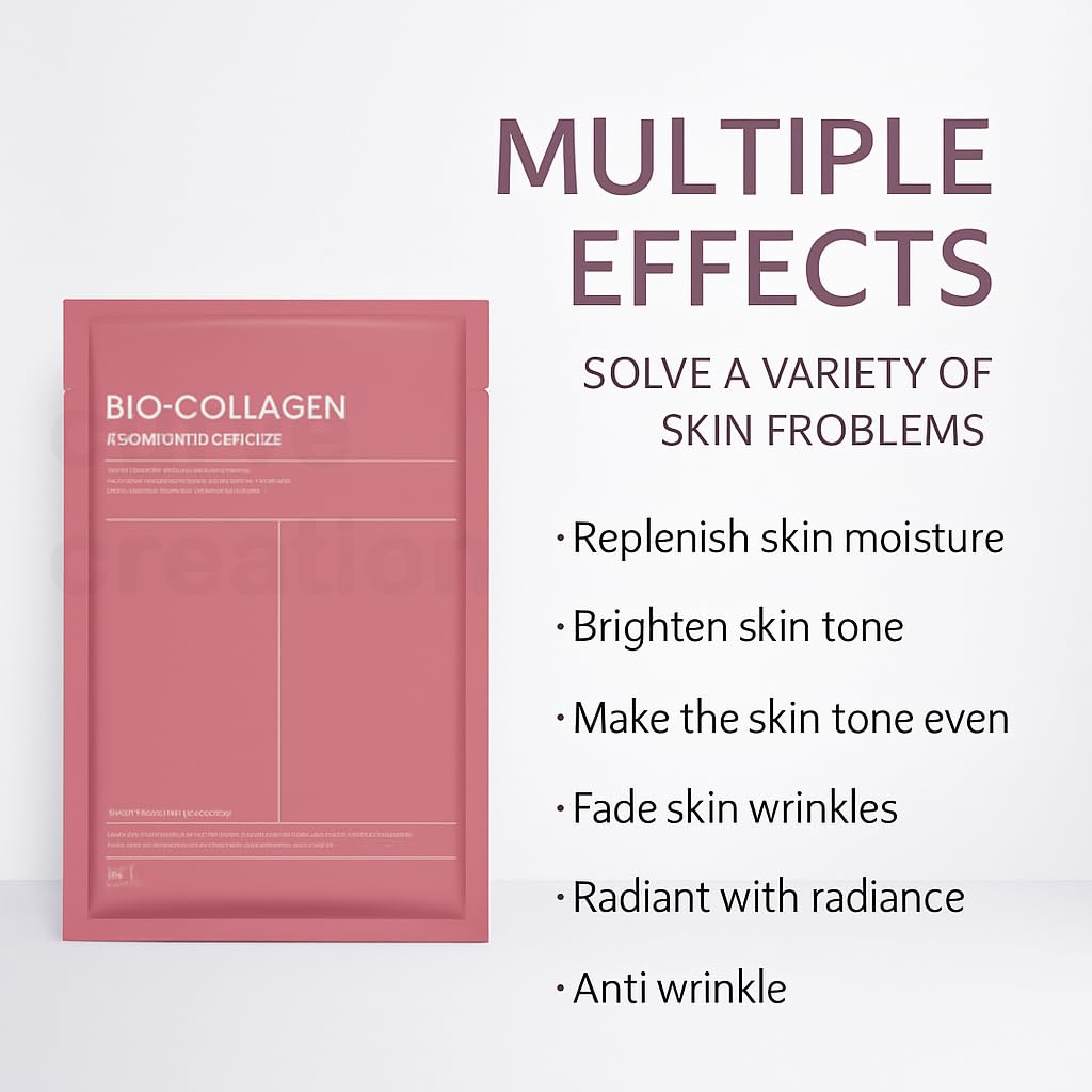 Bio Collagen Deep Collagen Night Mask Hydrating Overnight Hydrogel Korean Glass Skin Mask For Deep Hydration Wrapping Peel Off Facial Mask Pack (Pack of 1)