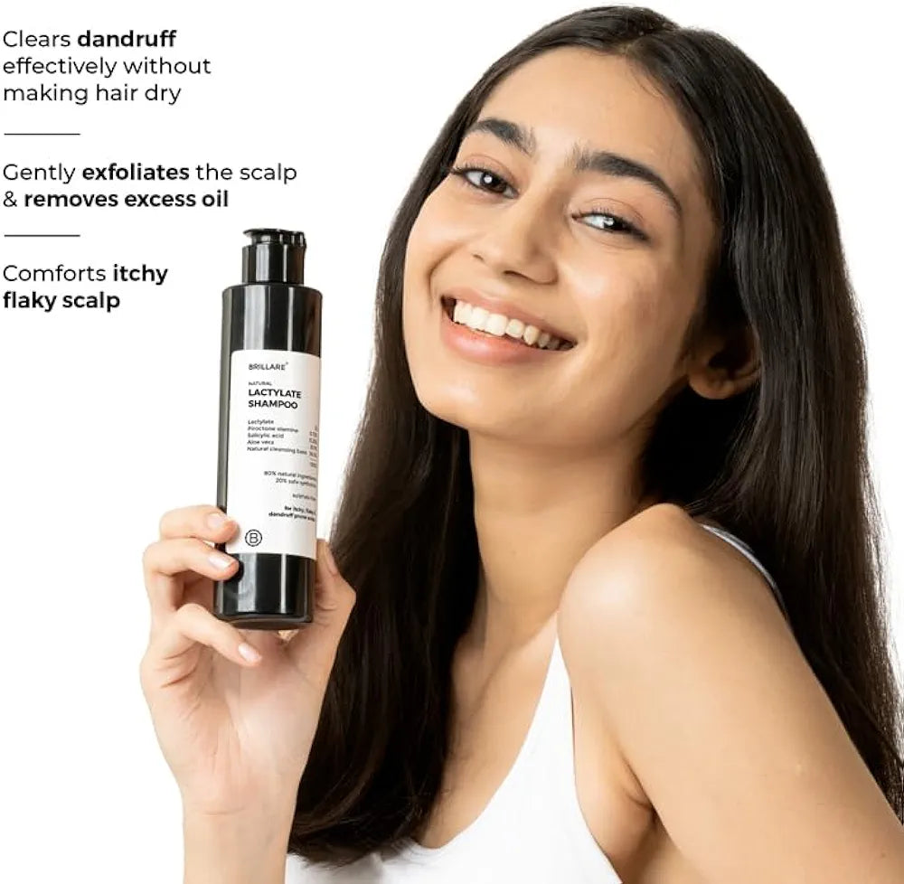Brillare Lactylate Anti-Dandruff Shampoo for Women & Men - 200 ml