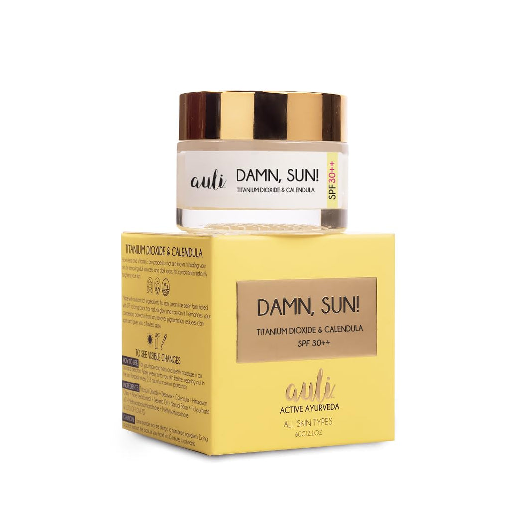 Auli Damn Sun Broad Spectrum Sunscreen SPF30++ - 60 gms