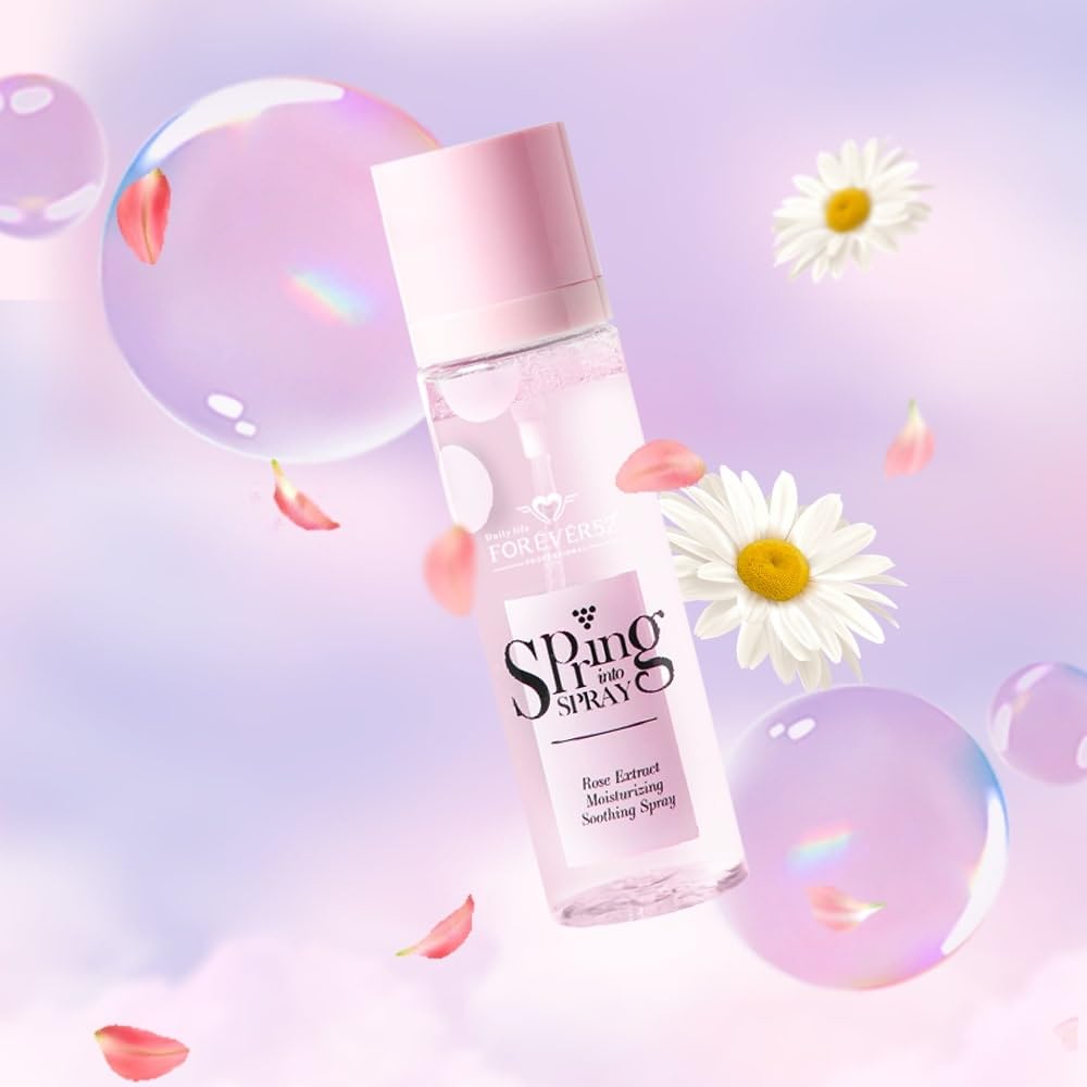 Daily Life Forever52 Spring Into Spray | Hydrating Facial Mist with Mint, Chamomile & Rose Extracts | Moisturizing, Soothing & Refreshing Skin Spray (110ml)