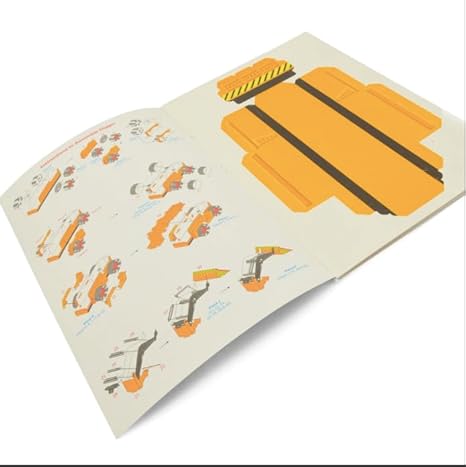 Mittimate Digger Model Construction Book for Kids Diy Craft Book for Children