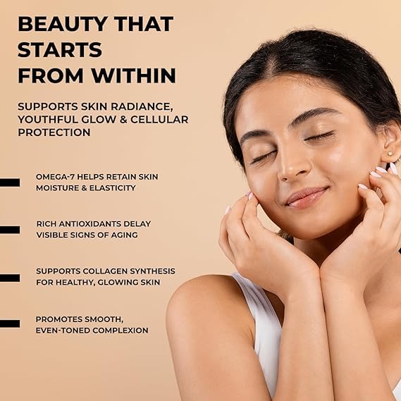 The Body Reserve Himalayan Sea Buckthorn Juice 500ml | Cold Pressed Seabuckthorn Berry Pulp Concentrate | Natural Vitamin C | Omega 3-6-7-9 | Antioxidant-Rich Gut Health Juice for Skin Glow, Heart & Immunity Support