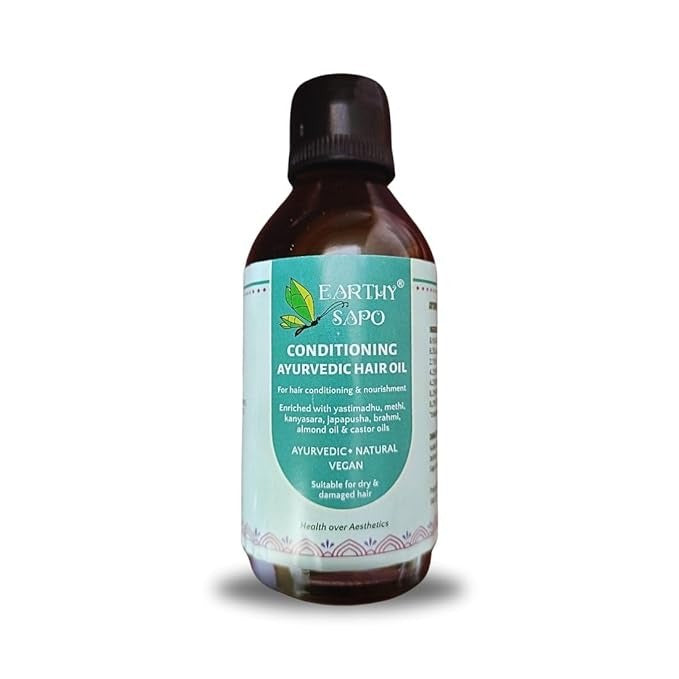 Earthy Sapo Handmade Ayurvedic Conditioning Hair Oil - 100 ml