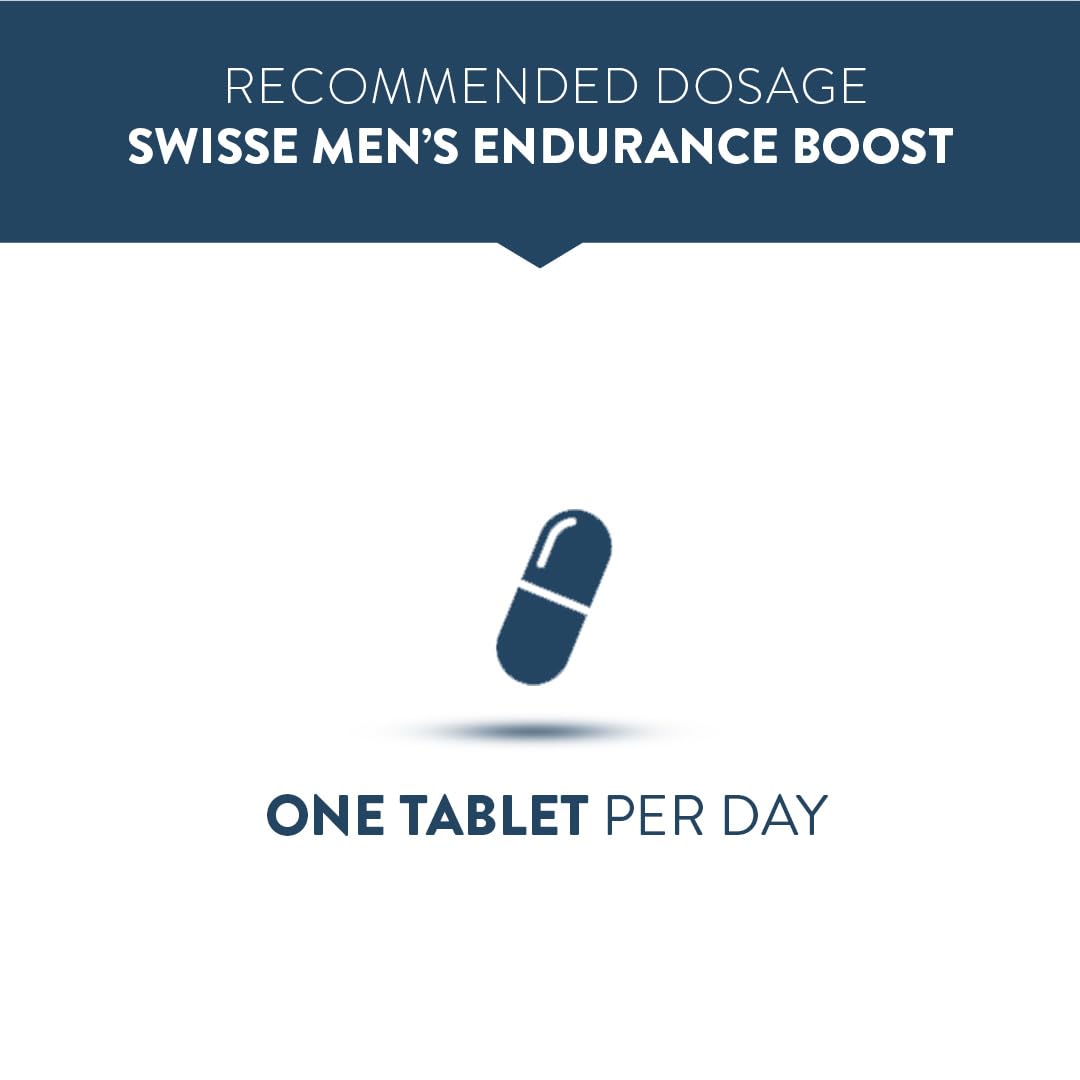 Swisse Menâ€™s Endurance Boost with 150mg Ashwagandha, 80mg Tribulus Terrestris (Gokshura) & Taurine for Performance Boost - Manufactured in Australia - Boosts Strength & Performance (30 Tablets)