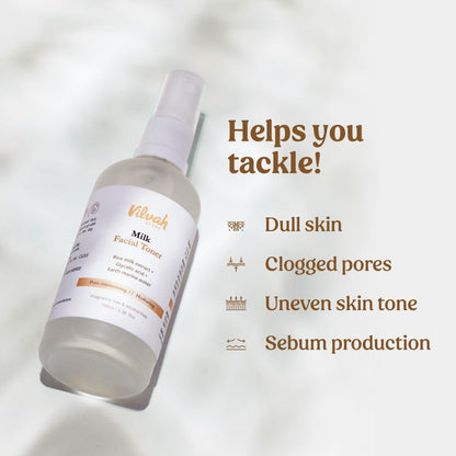 Vilvah Store Milk Face Toner - 100 ml