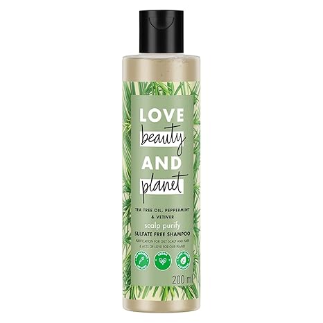 Love Beauty & Planet Tea Tree Peppermint Scalp Purifying Shampoo - 200 ml