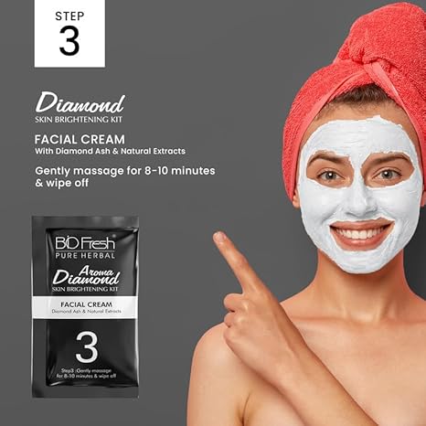 Biofresh Herbals Diamond Facial Kit 5 Steps - 46 gms Each (Pack of 2)