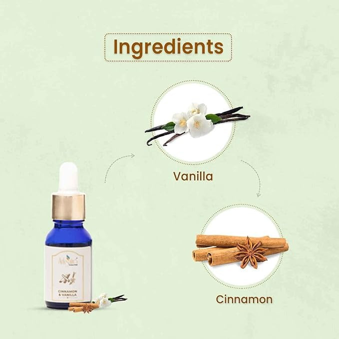 Arksutra Cinnamon & Vanilla Diffuser Oil - 15 ml