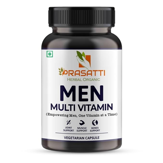 Prasatti Herbal Organic Plant Based Men Multivitamin - 90 Veg Caps