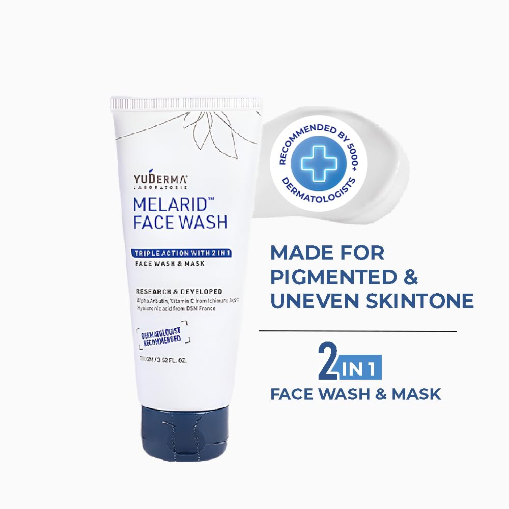 YUDERMA Melarid Triple Action Face Wash & Mask, 100 Gm