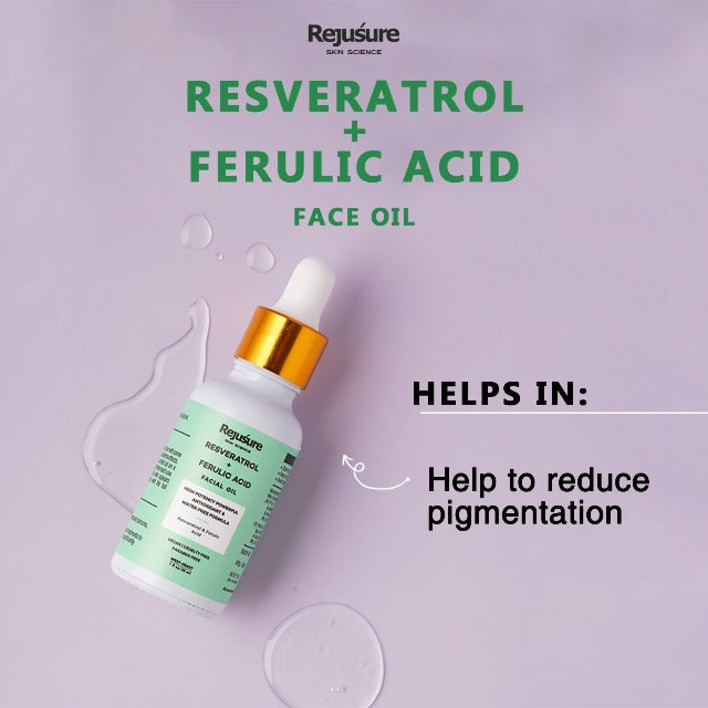 Rejusure High Potency 3% Resveratrol & 3% Ferulic Acid Facial Oil - 30 Ml