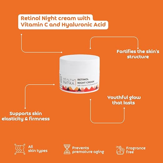 Health Sutra Retinol Night Cream - 50 gms