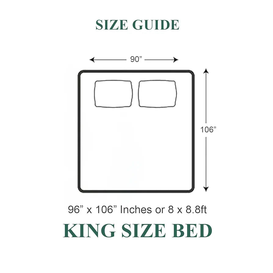 Cloth Fusion 190 TC Warm Winter Bedsheet for Double Bed King Size with 2 Pillow Covers Redpetal
