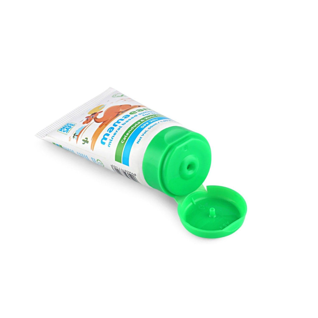 Mamaearth Mineral Based Sunscreen - 50 g | Infused With Calendula & Zinc Oxide | Protects Against Uv Rays With Spf 20, Deeply Nourishes & Soothes Skin, Sensitive