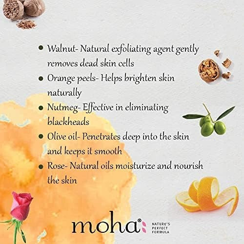 moha: Herbal Face Scrub - 100 gms (Pack of 2)