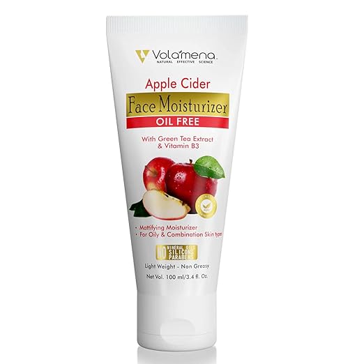 Volamena Apple Cider Vinegar Face Cream Light Weight Oil Free Mosturizer Cream - 100 ml