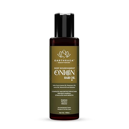 Earthraga Onion Hair Oil Strengthens - 100 ml