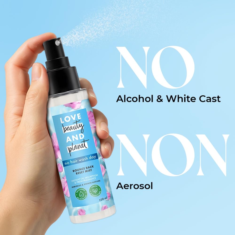 Love Beauty and Planet Bounce Back Reset Mist No Alcohol Dry Shampoo