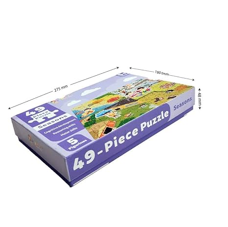 Popcorn Games & Puzzles Seasons 49 Piece Kids Jigsaw Game Puzzle Science Educational Toys