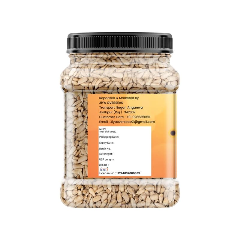 MarwarBites Premium Sunflower Seeds 1KG | Rich In Magnesium | Healthy Snack Source of Antioxidants | Diet Food | Surajmukhi Seed