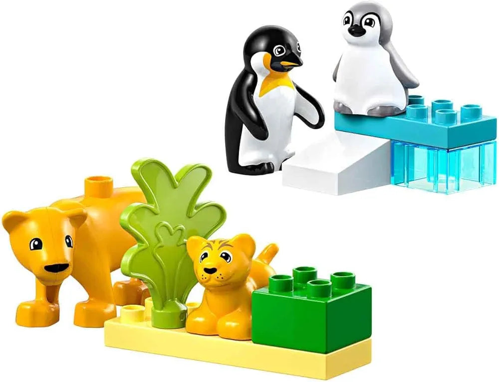 Lego Duplo Town Wild Animal Families: Penguins & Lions Imagination Toy 10442 Building Blocks Toys for 2+ Gift for Boys and Girls