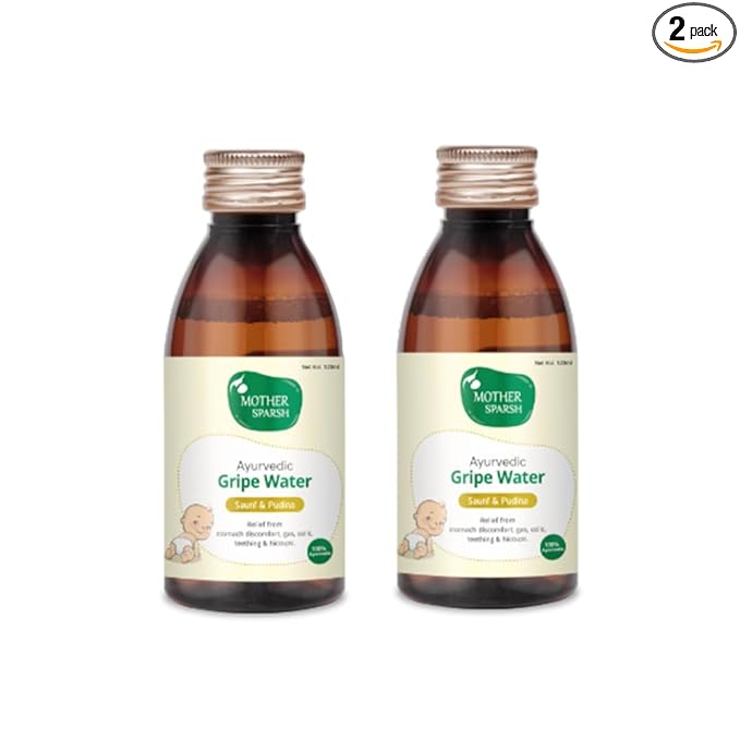 Mother Sparsh Ayurvedic Gripe Water - 120 ml (Pack of 2)