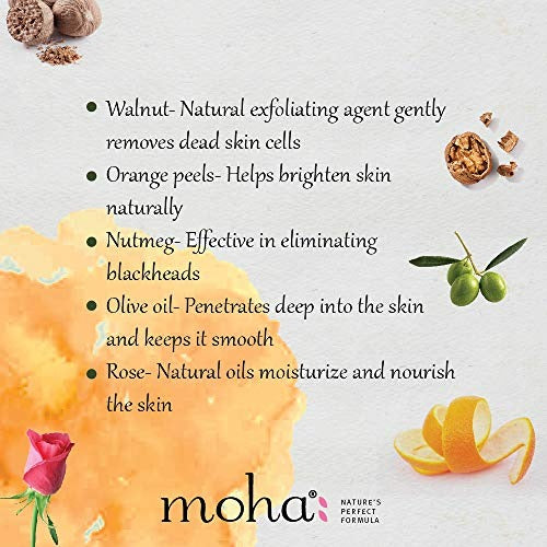 moha: Herbal Scrub Face Scrub - 50 gms