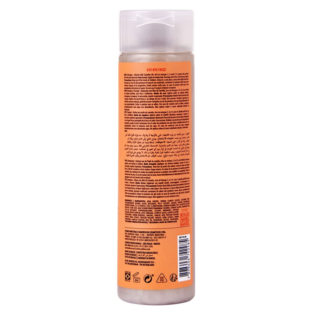 CADIVEU Bye Bye Frizz Shampoo (250ml)