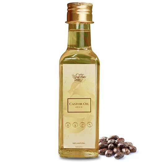 Vriksha Veda Cold Pressed Castor Oil Arandi ka Tel for Hair - 100 ml