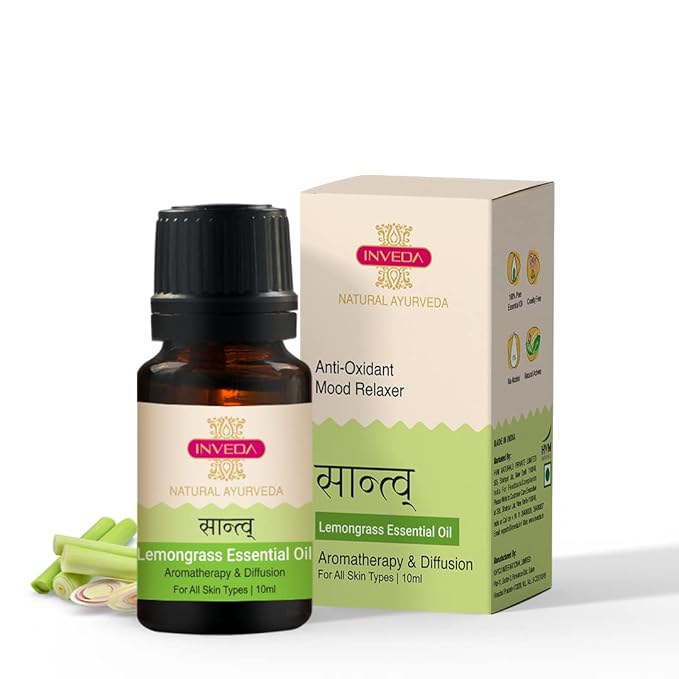 Inveda Lemongrass Essential Oil - 10 ml