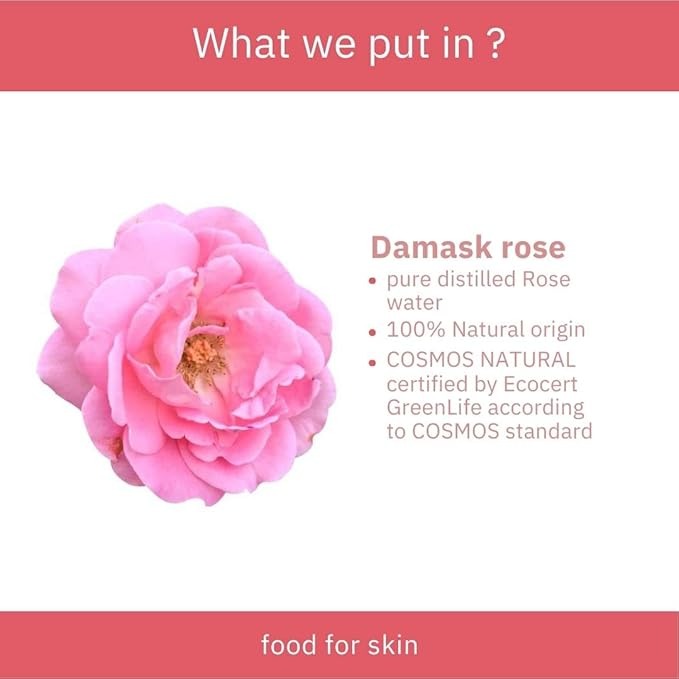 Earthbaby 100% Natural origin Damask Rose Water Spray for Face and Body - 100 ml