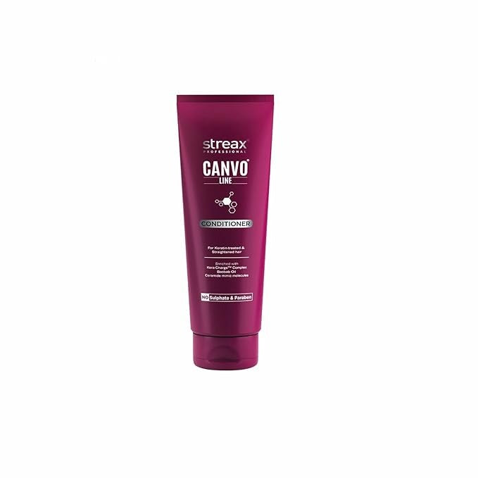 Streax Professional Canvoline Straightening Post Care Conditioner for Women - 240 gms