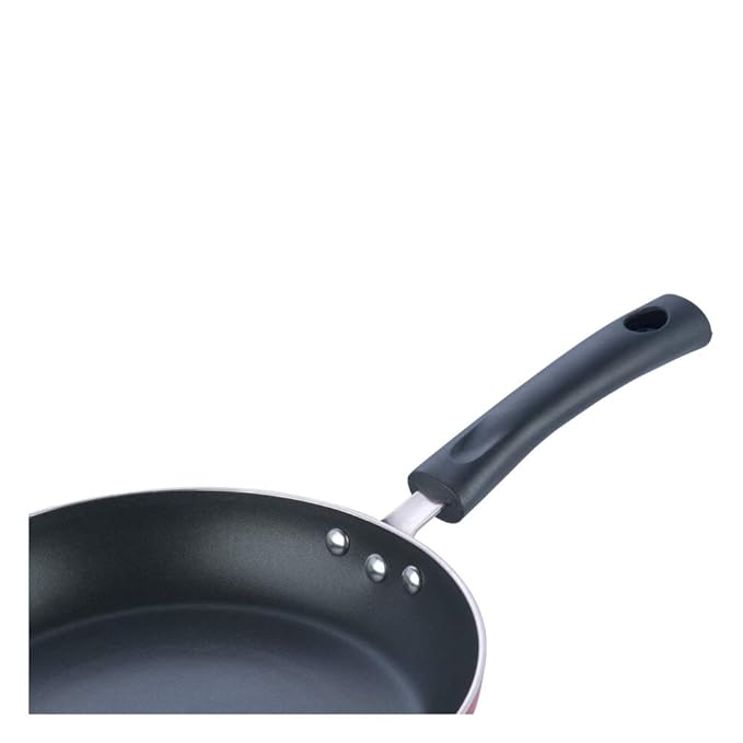 Vinod Zest Inducto Aluminium Non Stick Frypan - 18 cm | 3mm Extra Thick | 3 Layer Coating