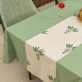 Urban Space Cotton Dining Table Cover for 6 Seater Table Cloth Colour Palm Lagoon Green