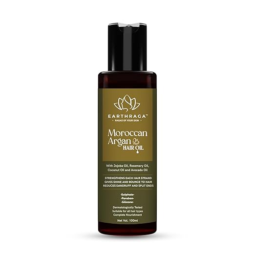 Earthraga Moroccan Argan Hair Oil Deeply Nourishes - 100 ml