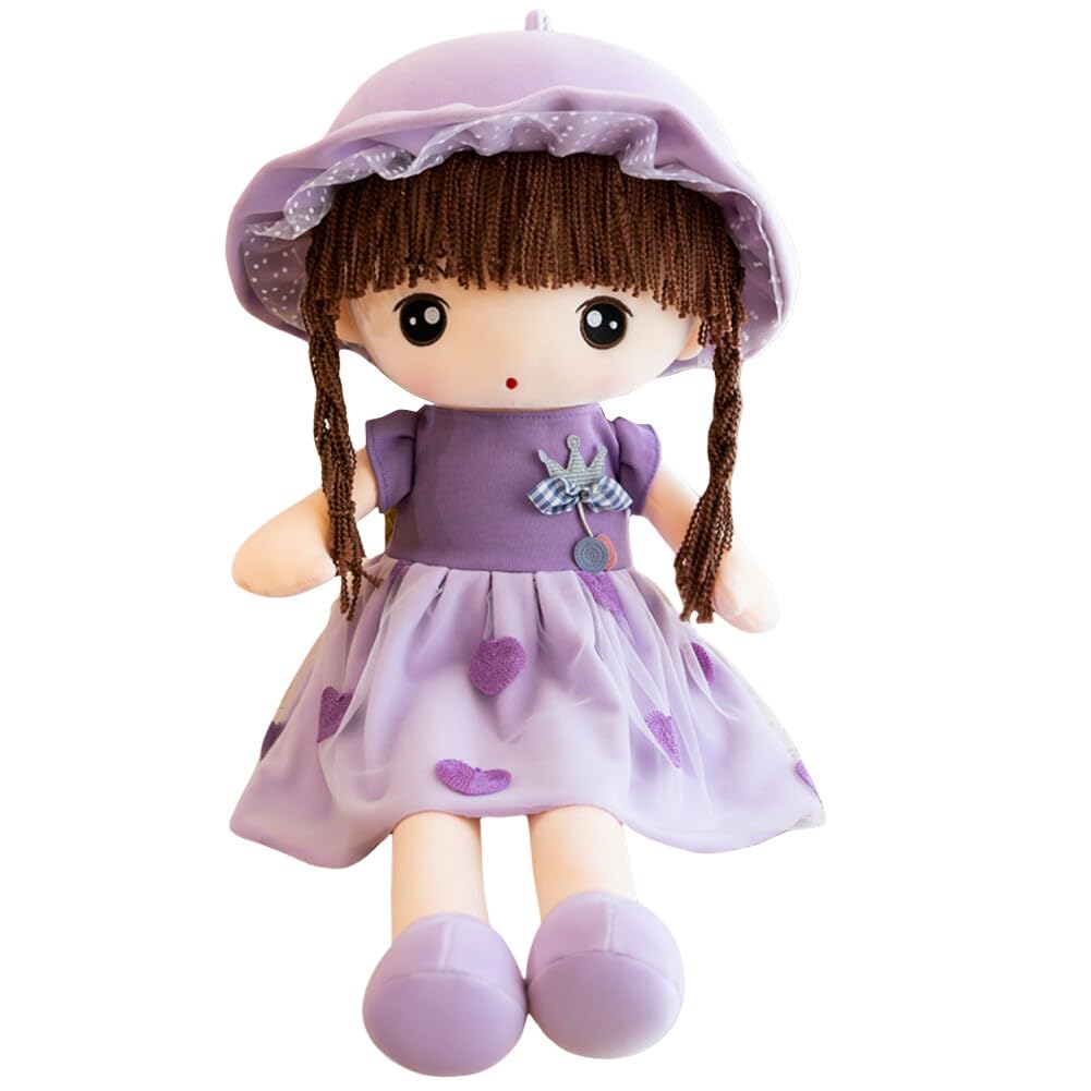 Tickles Princess Doll with Hat Soft Stuffed Plush Toy for Kids 45 cm